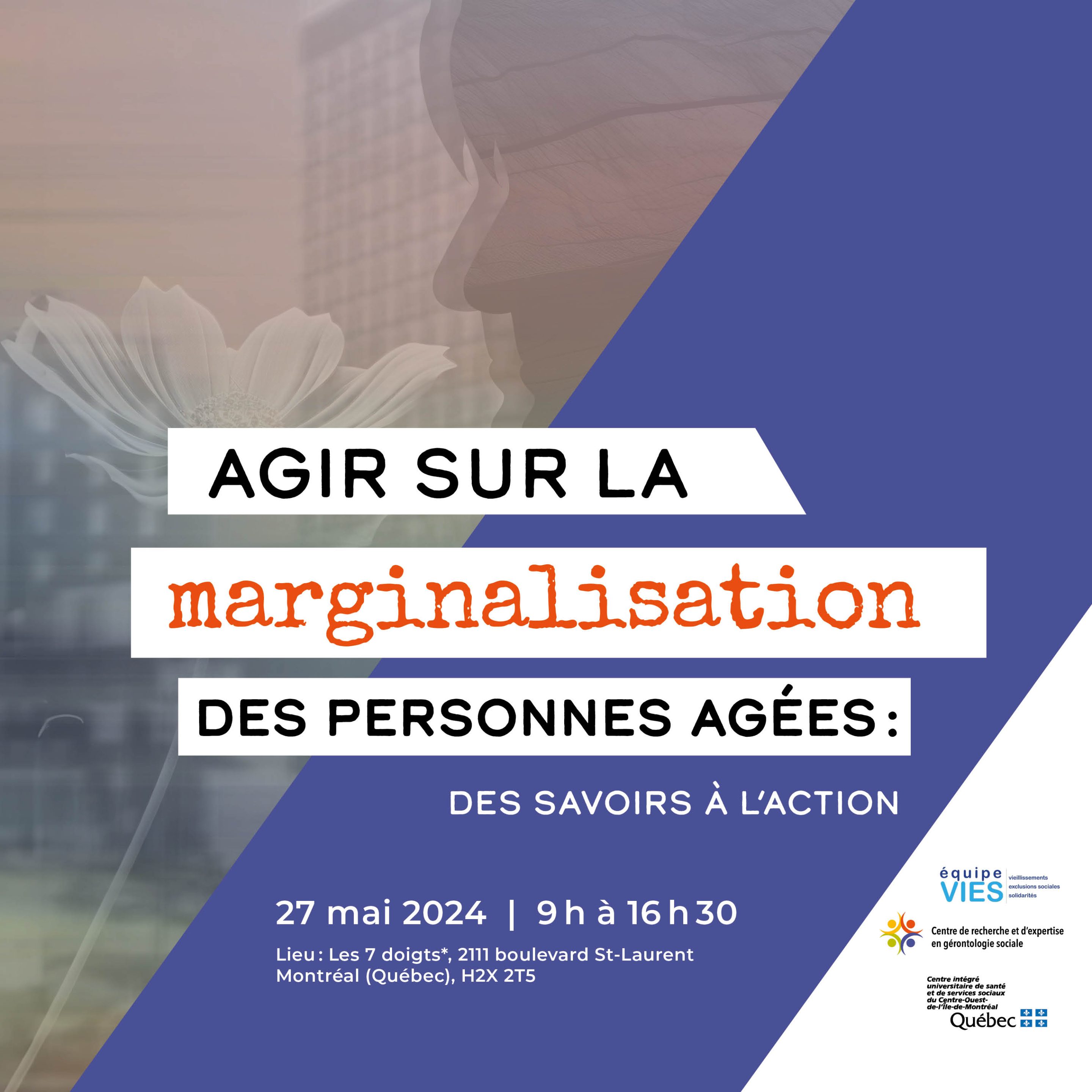 Proceedings: CREGÉS Symposium 2024: Agir sur la marginalisation des personnes âgées : Des savoirs à l’action