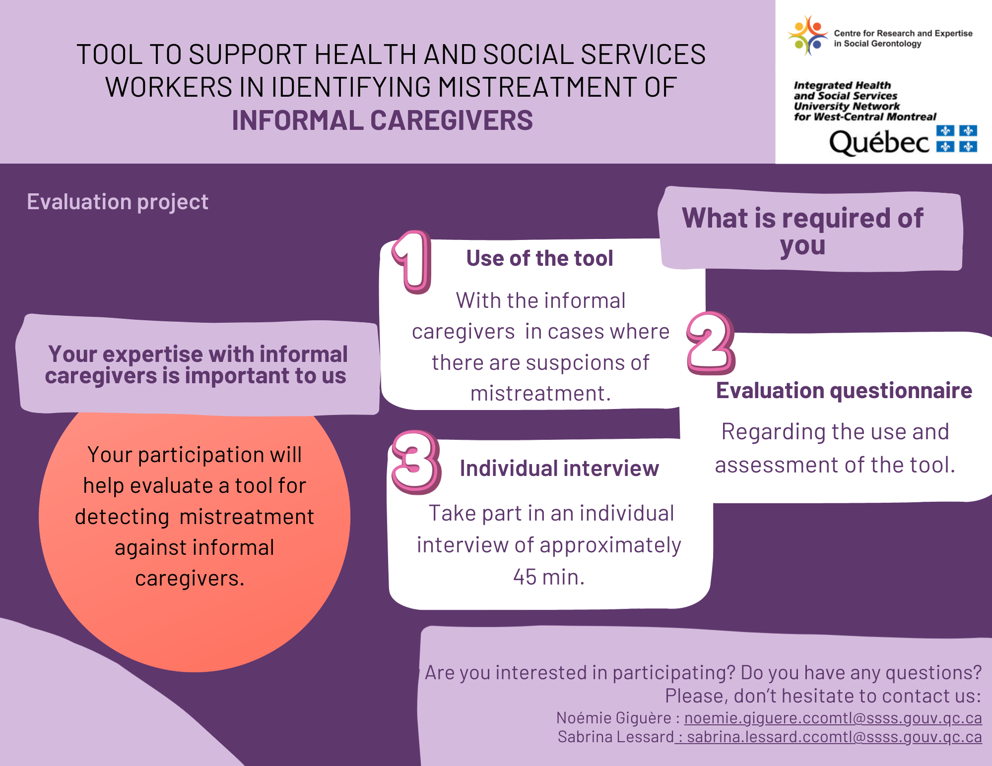 Seeking participants: Evaluation of a screening tool for identifying mistreatment against informal caregivers