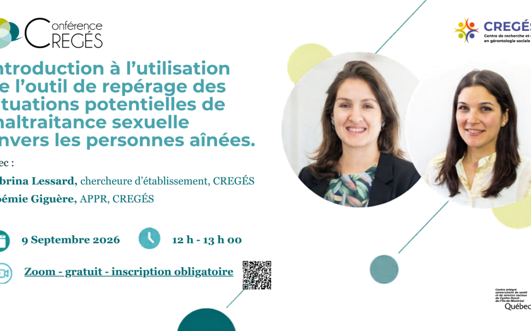 Introduction à l’utilisation de l’outil de repérage des situations potentielles de maltraitance sexuelle envers les personnes aînées.